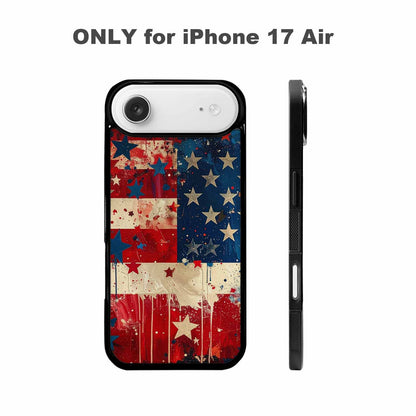 iPhone 17 Air Case — Patriotic Stars And Stripes American Galaxy, Custom Art Phone Cover