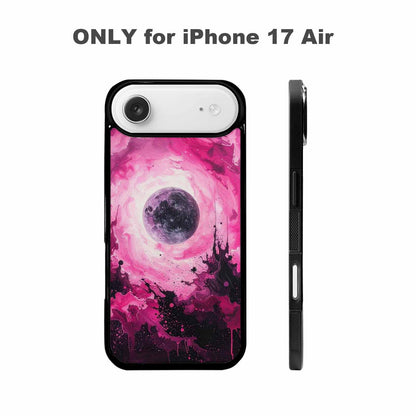 iPhone 17 Air Case — Galaxy Nebula Black Pink Ink Galaxy, Custom Print Case Cover