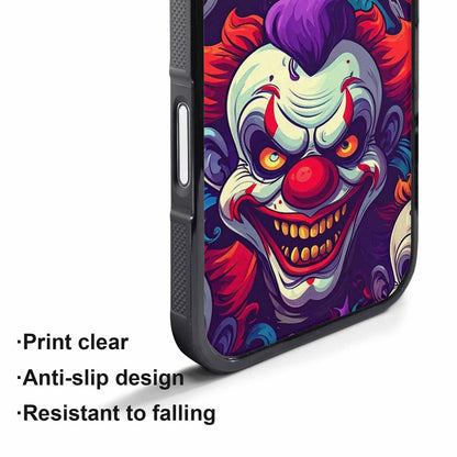 iPhone 17 Pro Case — Evil Clowns Cartoon Art Pattern Cartoon, Personalized Phone Case