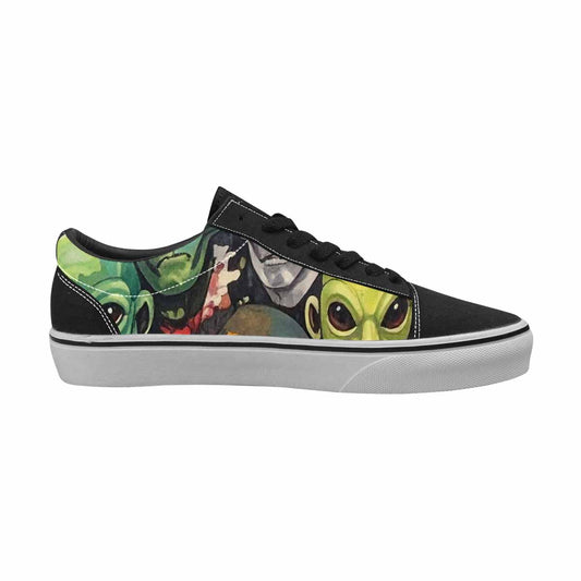 WOMEN'S Aliens × Camo Aliens Lace-Up Canvas Aesthetic Custom Shoes