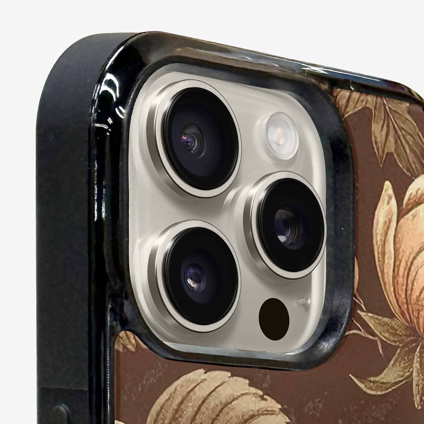 iPhone 16 Pro Case — Vintage Botanical Art Pattern, Custom Printed Phone Case