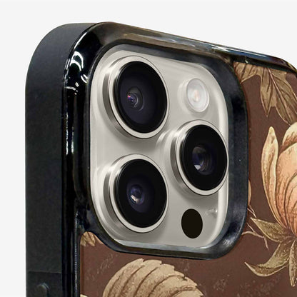 iPhone 16 Pro Case — Vintage Botanical Art Pattern, Custom Printed Phone Case