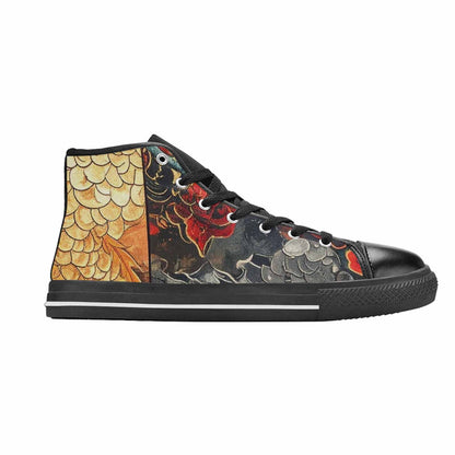 MEN'S Dragon Scale Fantasy High Top Canvas Vivid Shoes