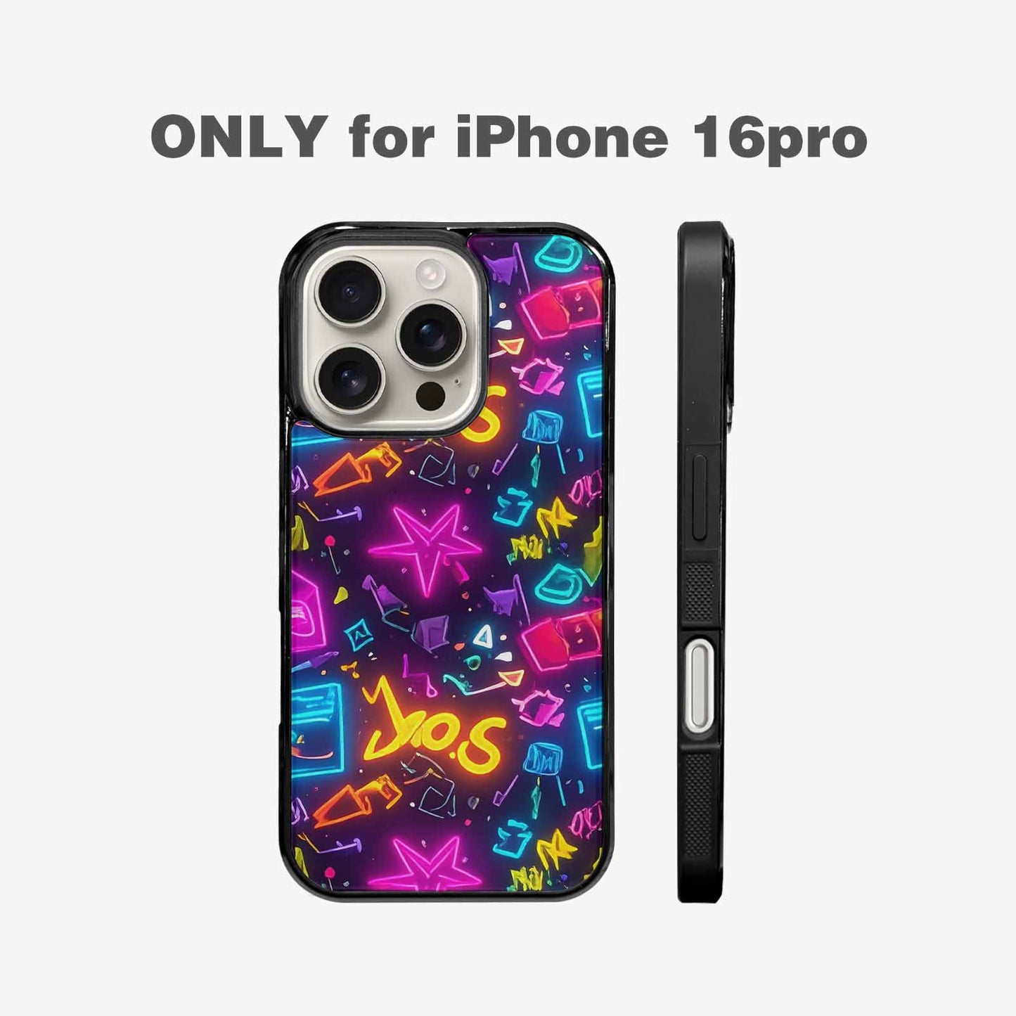 iPhone 16 Pro Case — 80s Retro Motif 80s Retro Motifs, Personalized Phone Case