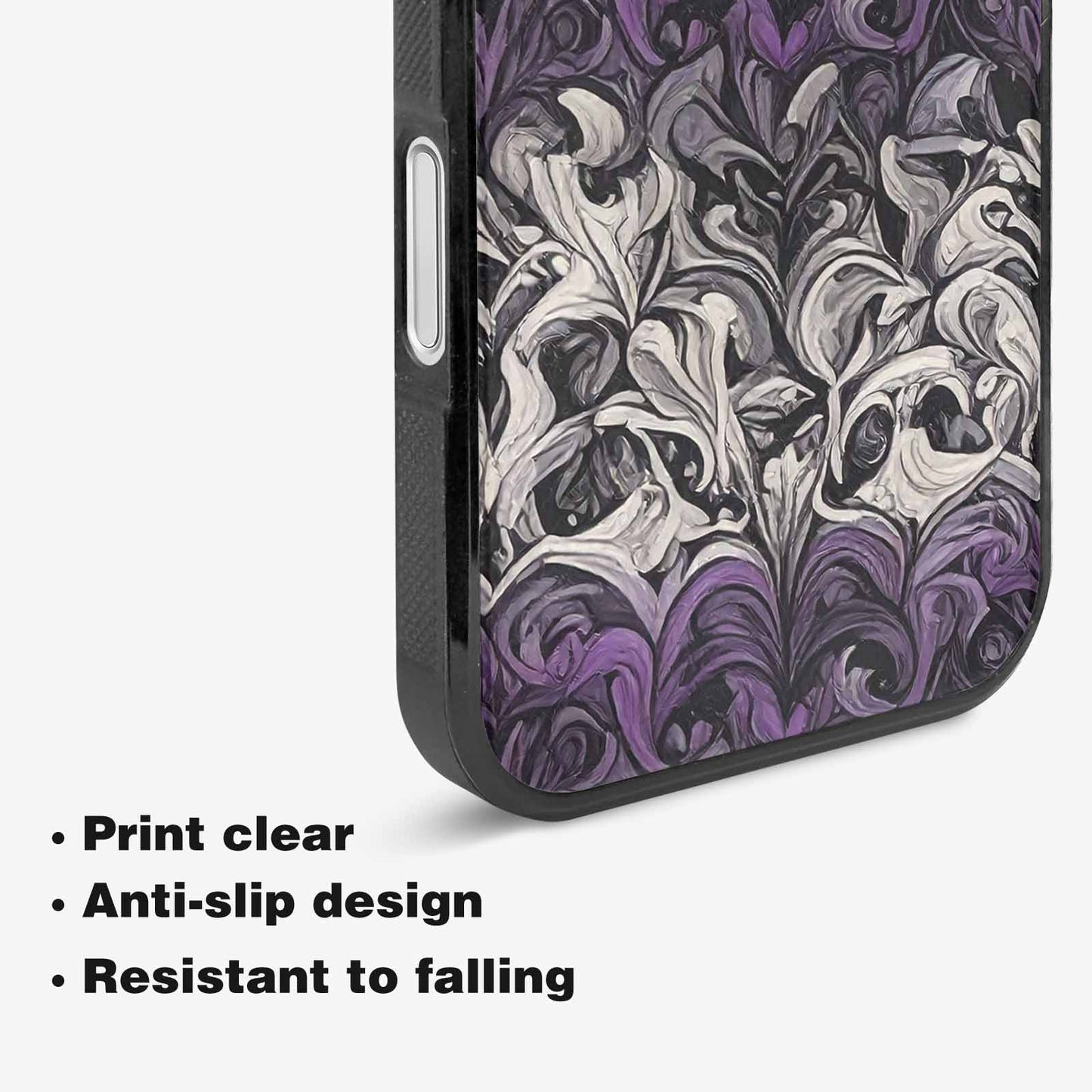 iPhone 16 Plus Case — Asexual Flag Color Theme Small Rainbow, Custom Printed Phone Case