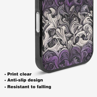 iPhone 16 Plus Case — Asexual Flag Color Theme Small Rainbow, Custom Printed Phone Case