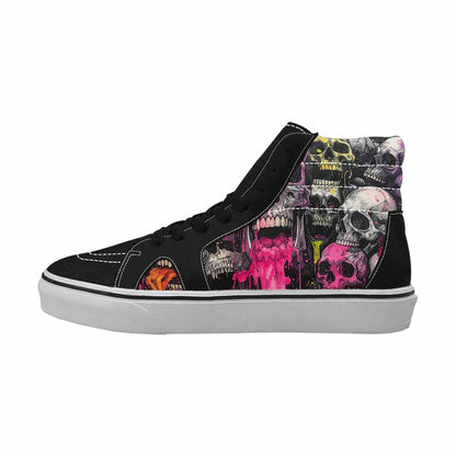 MEN'S Rainbow From Skull S High Top Canvas Cottagecore Custom Sneakers