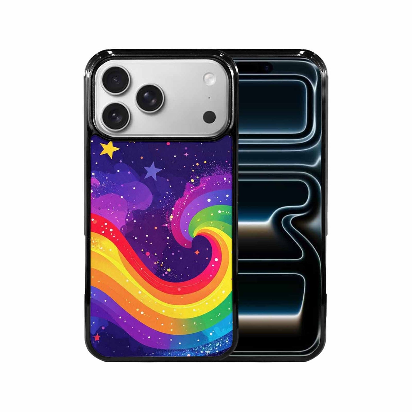 iPhone 17 Pro Max Case — Rainbow Pride Galaxy Space, Unique Phone Case Design