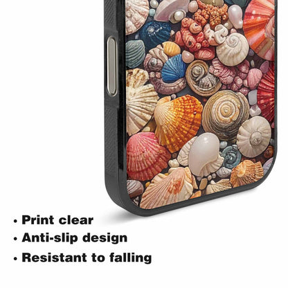 iPhone 16 Pro Max Case — Seashell Collage Seashell Collage Pattern Hundreds, Custom Print Case Cover