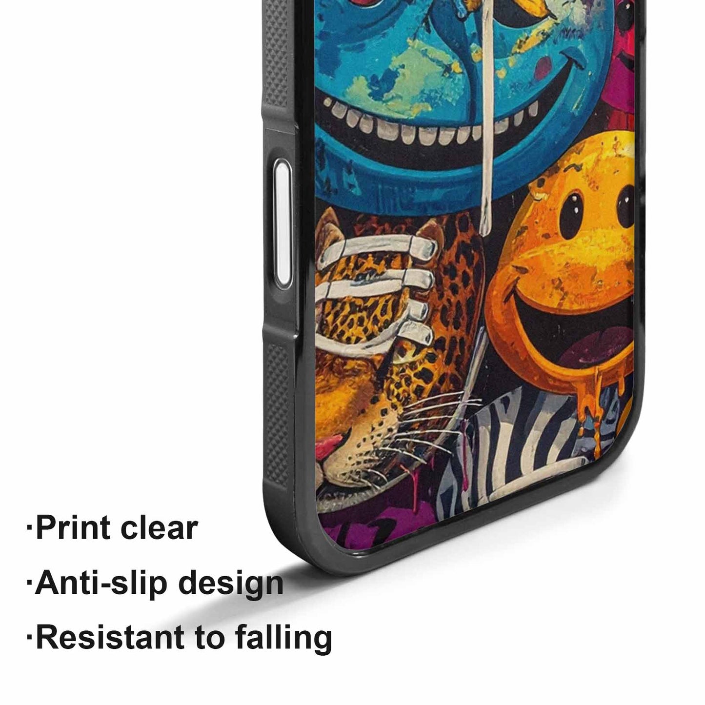 iPhone 17 Case — Smiley Faces Pattern Hundreds Original Art, Custom Print Case Cover
