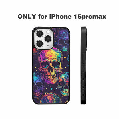 iPhone 15 Pro Max Case — Galaxy Skulls, Custom Made Phone Cover