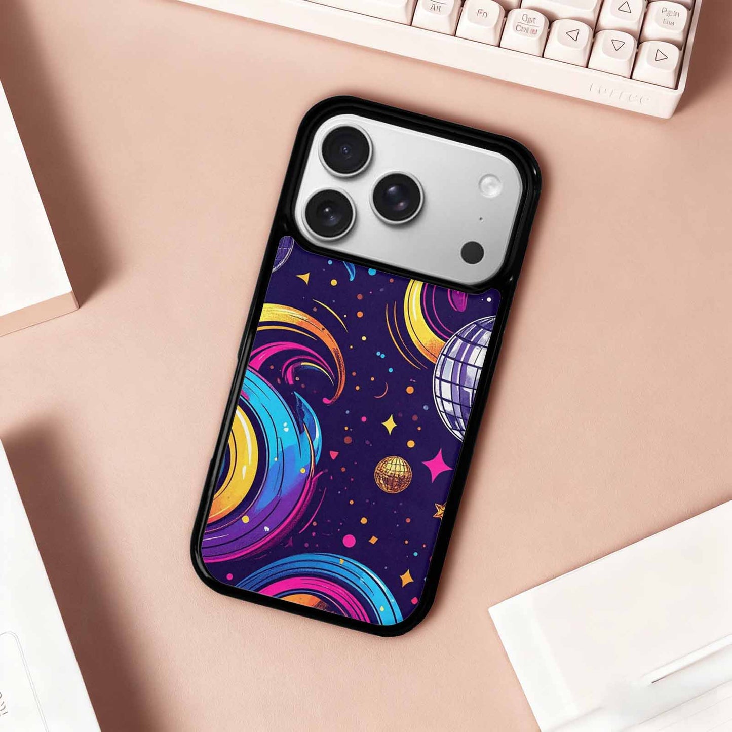 iPhone 17 Pro Case — Disco Cartoon Art Pattern Cartoon Cute, Original Design Phone Case
