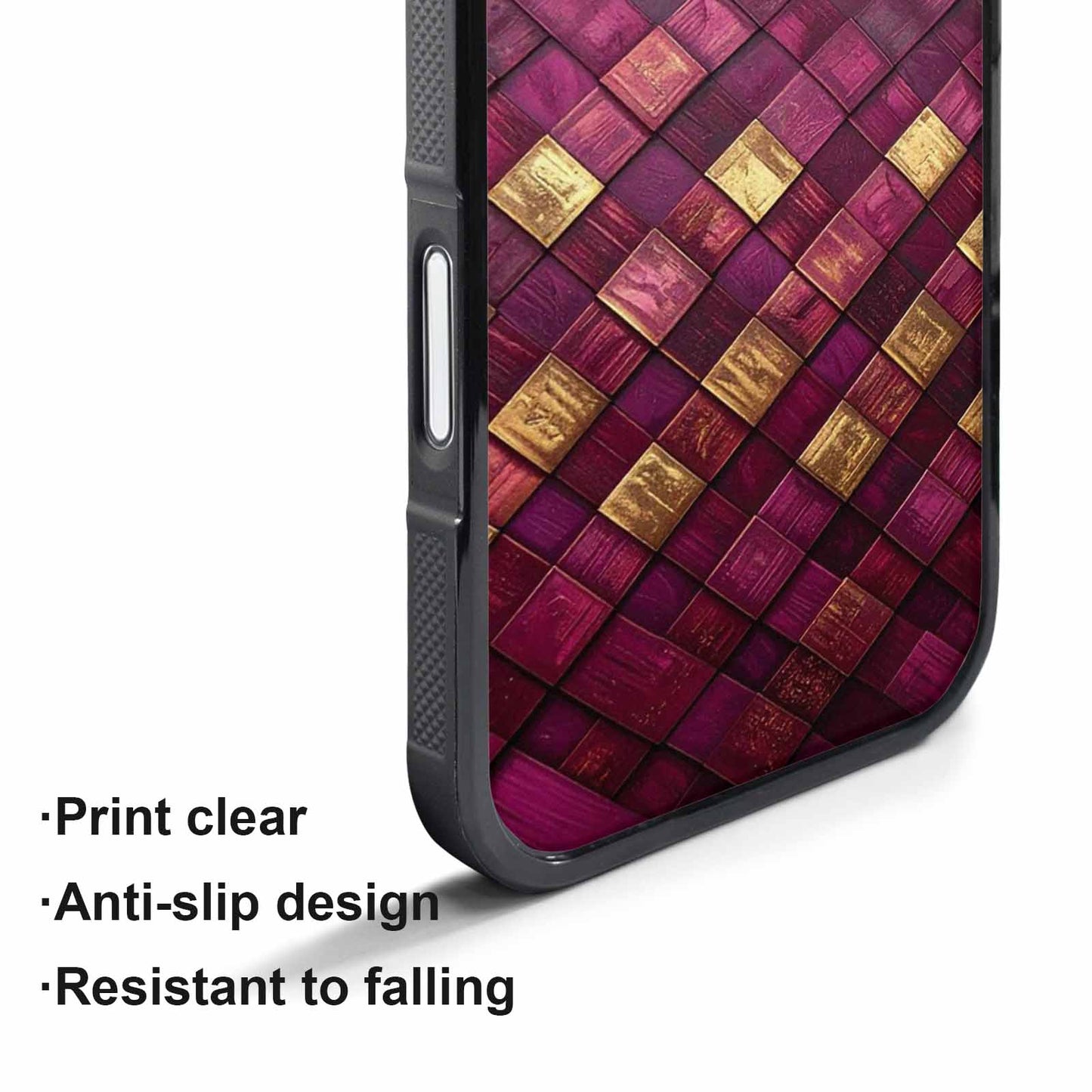 iPhone 17 Pro Case — Seamless Tileable Pattern Of Overlapping Original, Customized Protective Case