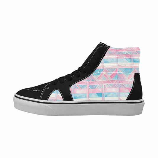 WOMEN'S Transgender Flag Color High Top Canvas Y2K Sneakers