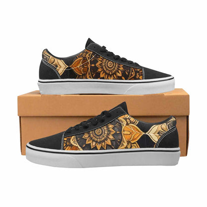 WOMEN'S Mandala Canvas Lace-Up Cottagecore Custom Sneakers