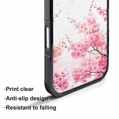 iPhone 17 Pro Max Case — Cherry Blossom Branch Cherry Original Art, Personalized Phone Case