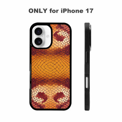 iPhone 17 Case — Snake Print Dark Seamless Animal Print, Custom Designed Case Cover