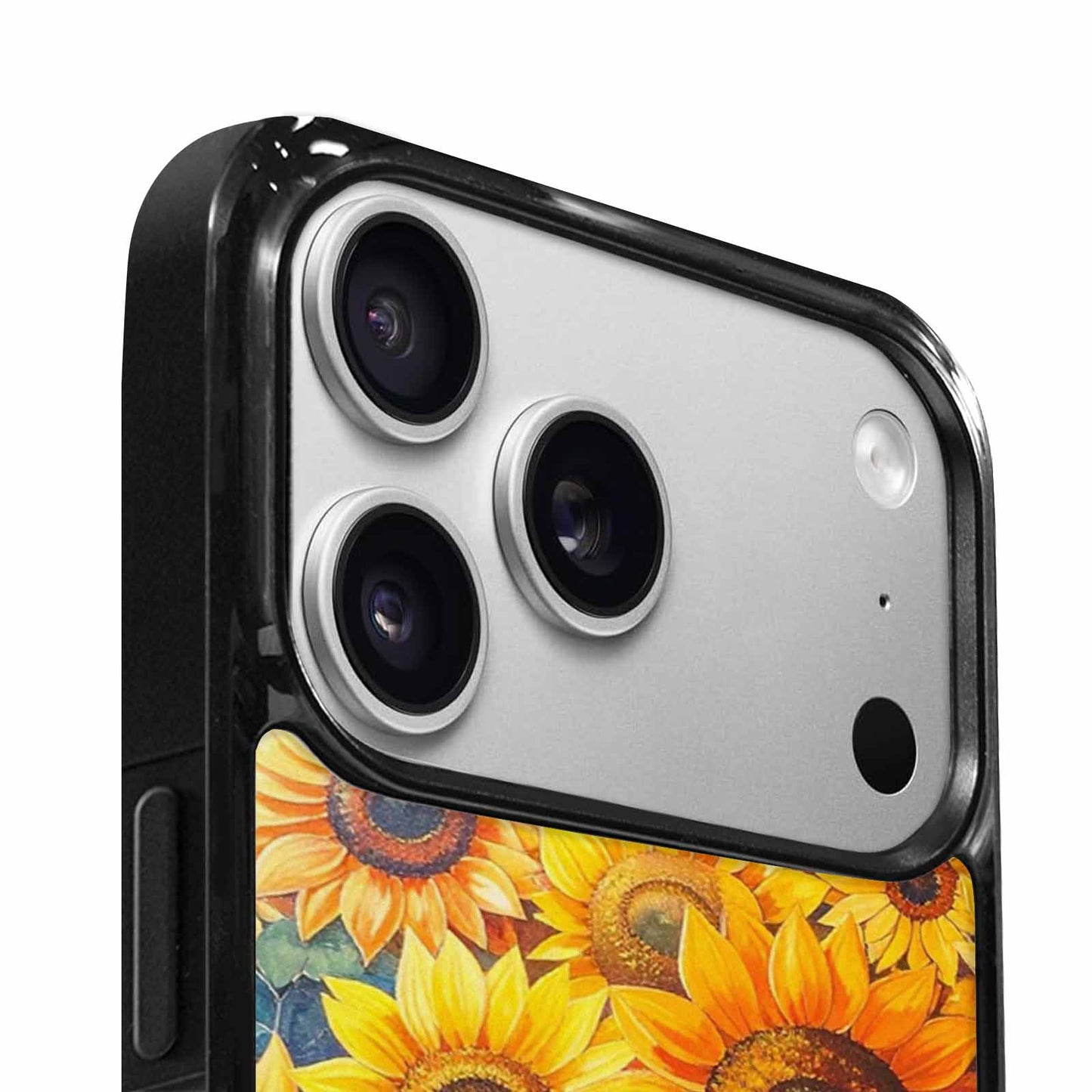 iPhone 17 Pro Case — Full Color Vibrant Sunflower Burst Floral, Original Design Phone Case