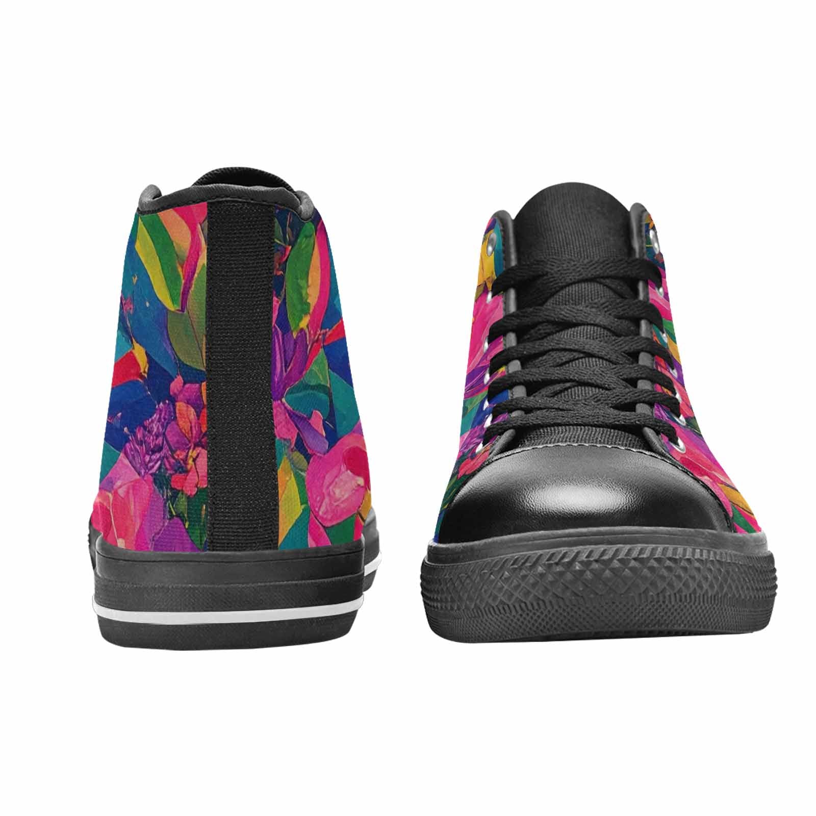 MEN'S Polysexual Flag Color High Top Canvas Dark Academia Custom Sneakers