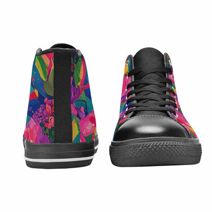 MEN'S Polysexual Flag Color High Top Canvas Dark Academia Custom Sneakers