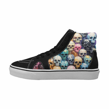 MEN'S Skulls  Marble Skulls High Top Canvas Y2K Shoes
