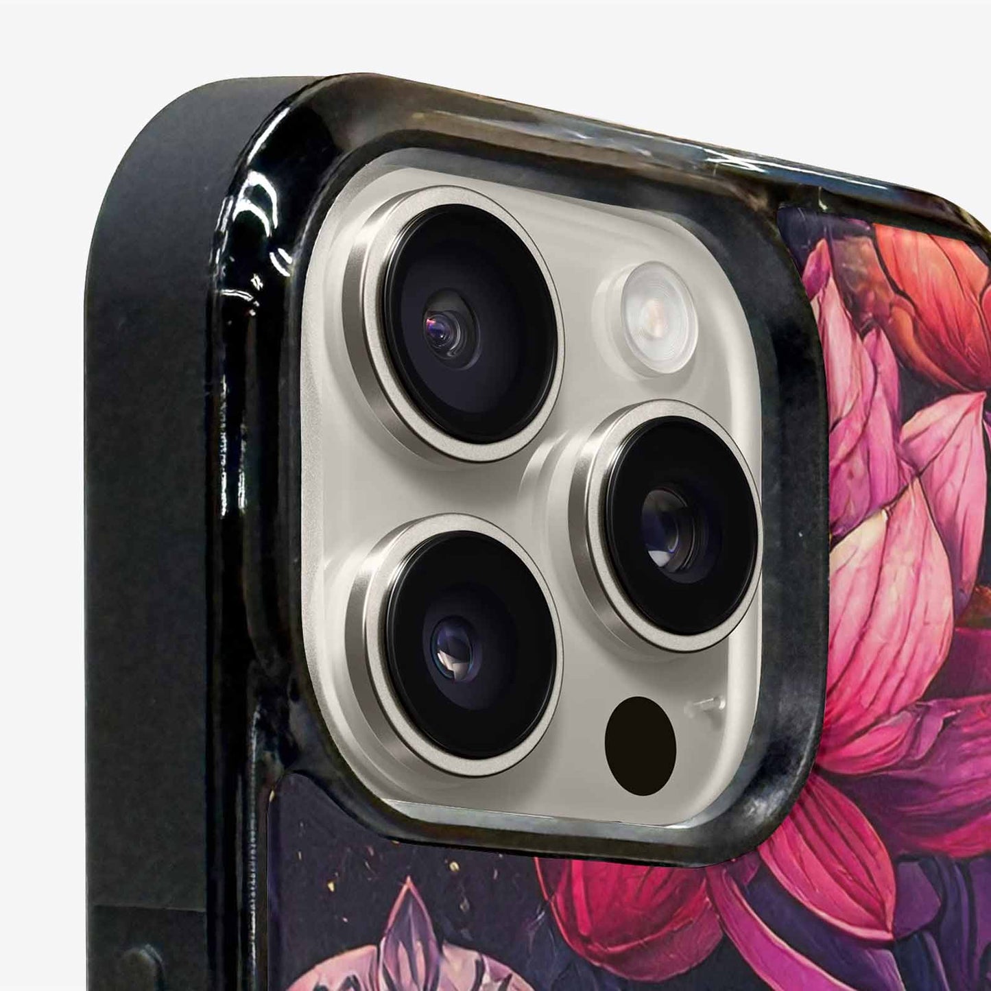 iPhone 16 Pro Max Case — Lotus Skulls, Custom Made Phone Cover