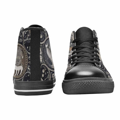 MEN'S Wolves Everywhere Collage High Top Canvas Y2K Custom Sneakers
