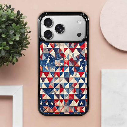 iPhone 17 Pro Max Case — Small American Flag Stars Galaxy Space, Custom Designed Case Cover