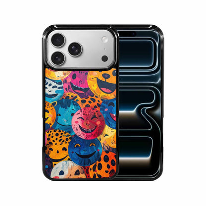 iPhone 17 Pro Max Case — Smiley Faces Animal Printsmile Animal Print, Unique Phone Case Design