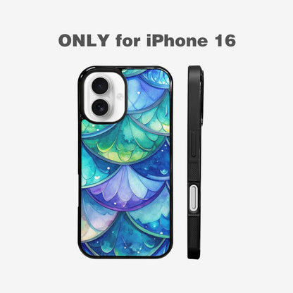 iPhone 16 Case — Mermaid Scale Art Pattern, Custom Designed Case Cover