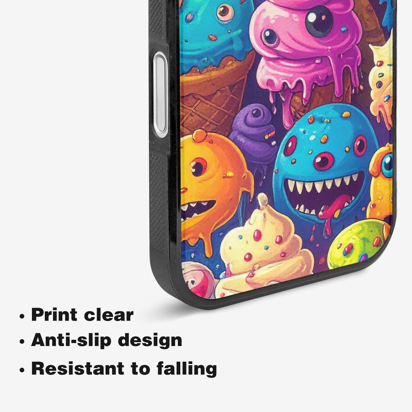 iPhone 16 Plus Case — Melting Ice Cream Monster Charac, Original Design Phone Case
