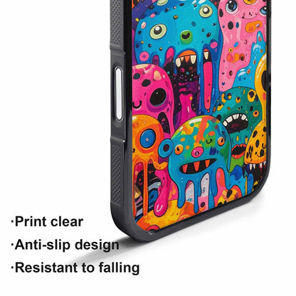 iPhone 17 Pro Case — Melting Aliens Pattern Hundreds Of Alien, Original Design Phone Case