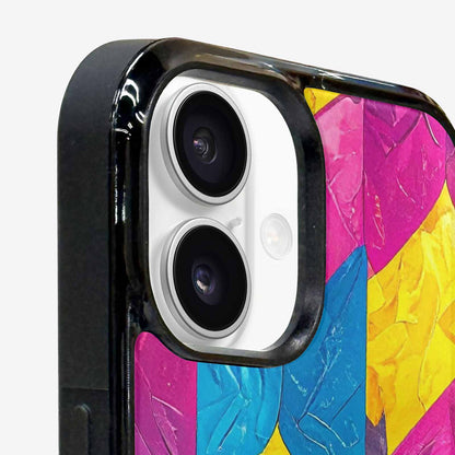 iPhone 16 Case — Pansexual Flag Color Theme Small Rainbow, Customized Protective Case