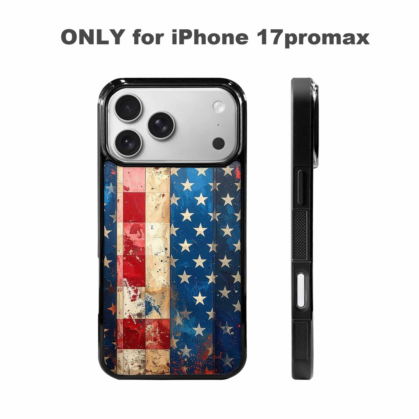 iPhone 17 Pro Max Case — Small American Flag Stars Galaxy Space, Original Design Phone Case