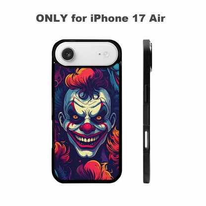 iPhone 17 Air Case — Evil Clowns Heads Faces Overlapping Cartoon, Custom Print Case Cover