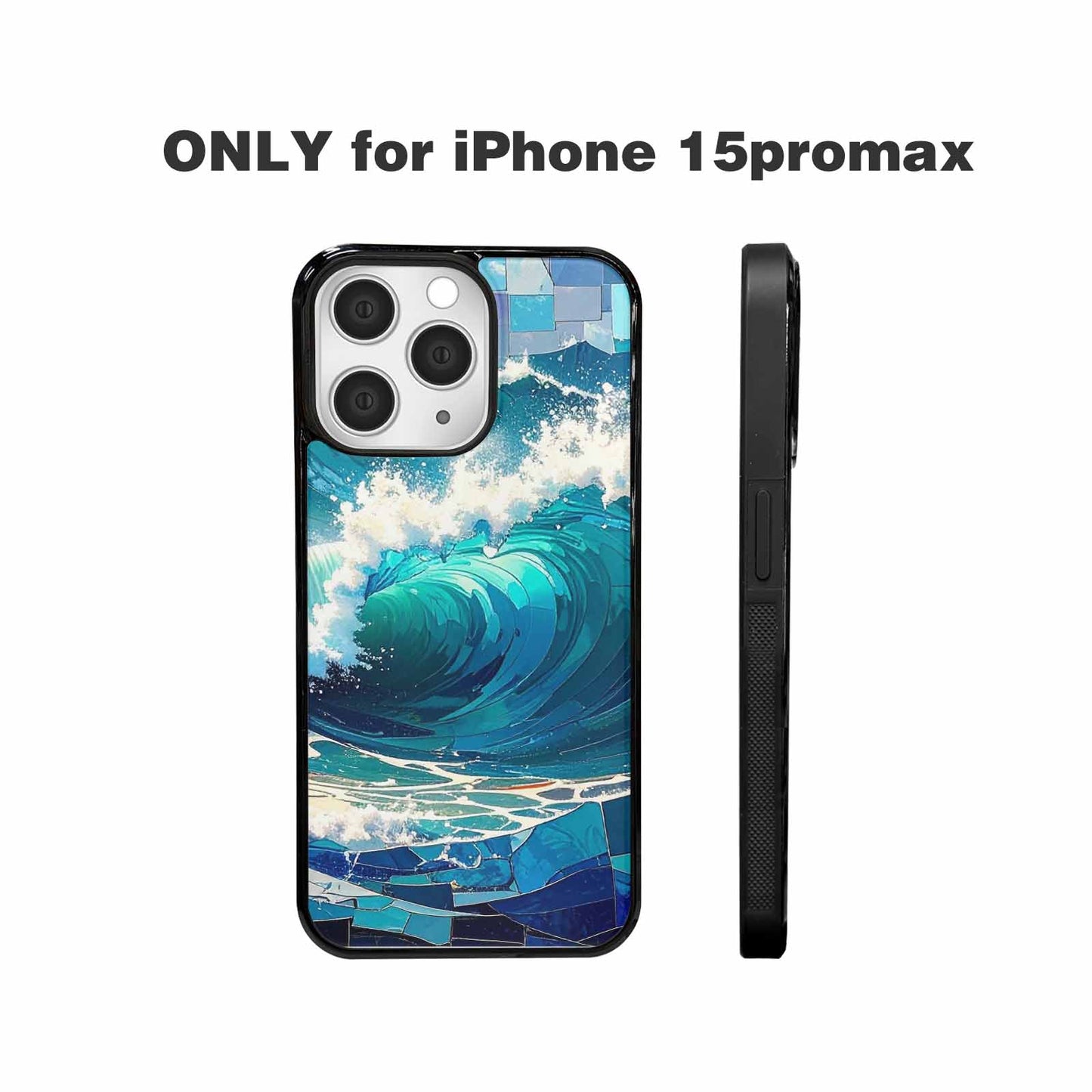iPhone 15 Pro Max Case — Wave Crest Splash Wave Crest Splash, Customized Protective Case