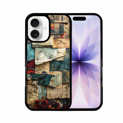 iPhone 17 Case — Distressed Grunge Texture Pattern Original Art, Custom Art Phone Cover