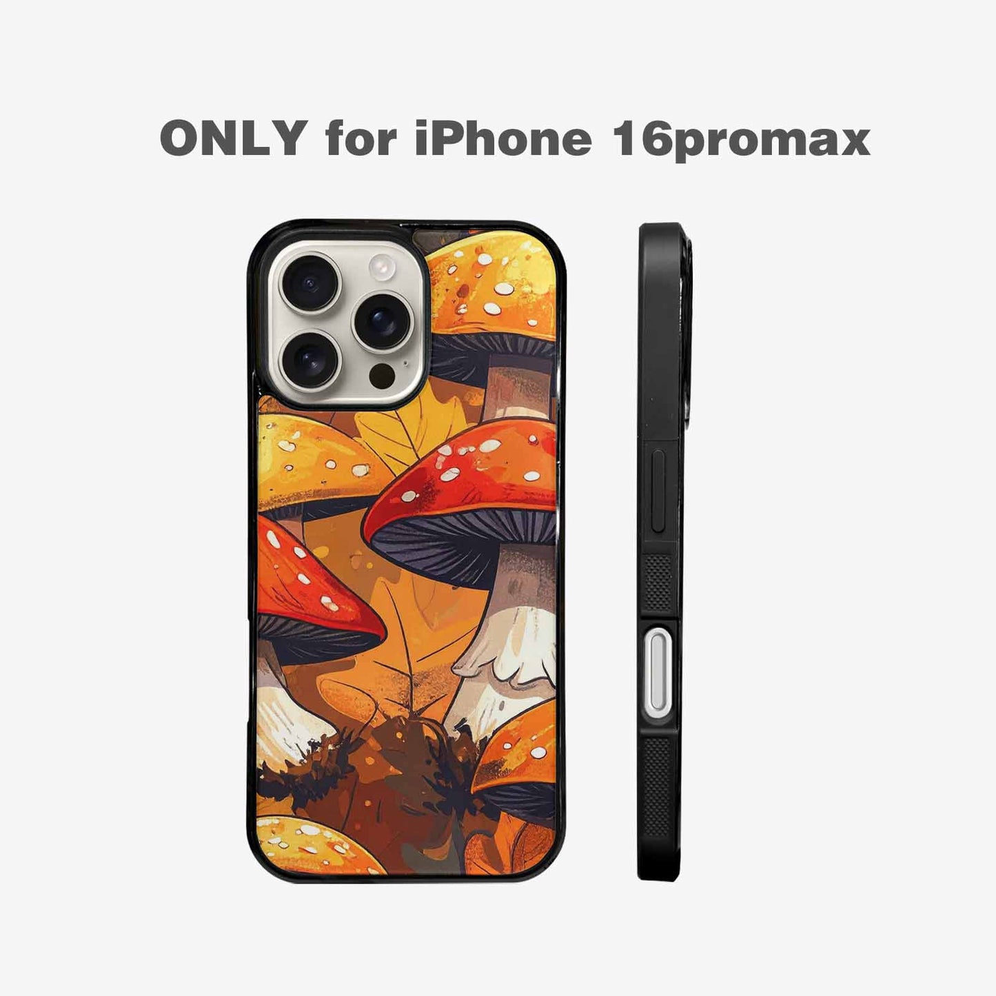 iPhone 16 Pro Max Case — Bold Autumn Mushroom Bold Autumn Mushroom, Personalized Phone Case