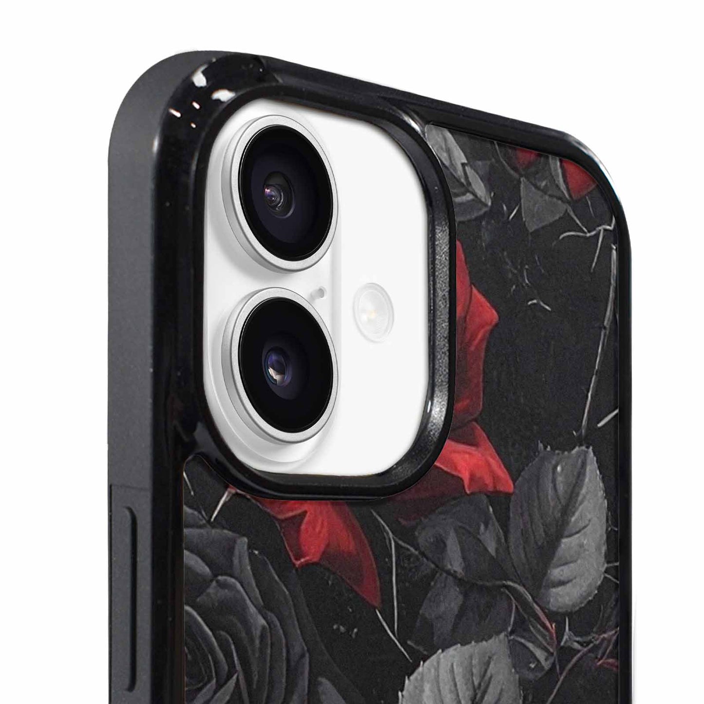 iPhone 17 Case — Small Black Gothic Rose Gothic Skulls, Customized Protective Case