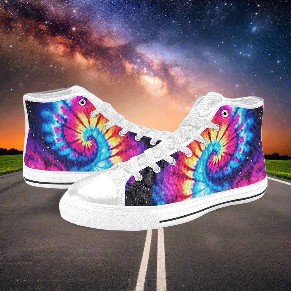 Aurora Borealis Jewel Rich Unique WOMEN Bold Art - Freaky Shoes | Custom Art Sneakers