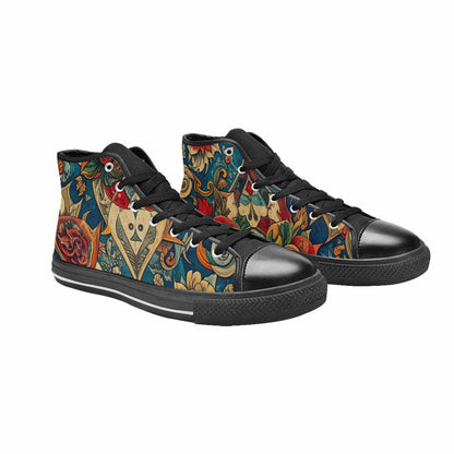 MEN'S Old School Tattoo High Top Canvas Grunge Sneakers