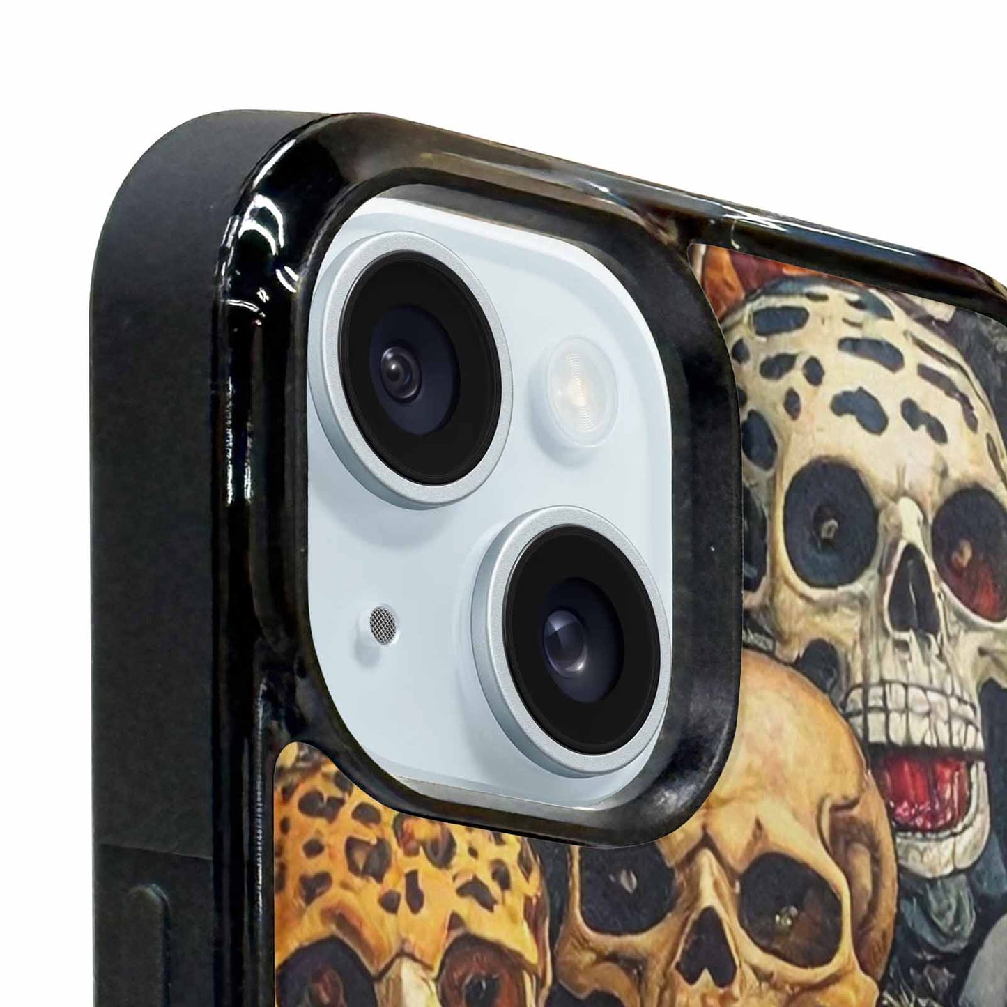 iPhone 15 Plus Case — Skulls Pattern Hundreds Of Sma 1q9, Customized Protective Case