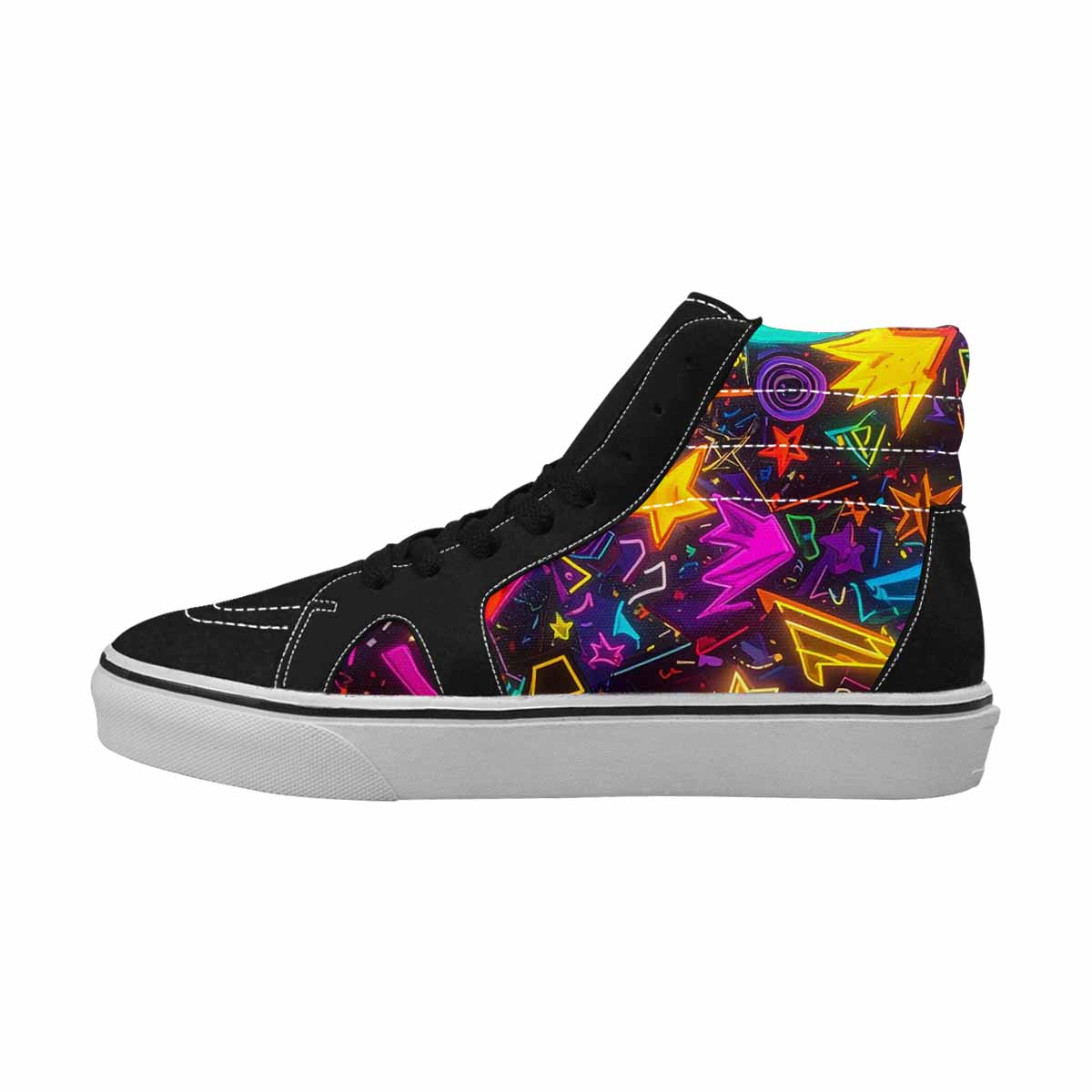 MEN'S 80s Retro Motif High Top Canvas Dreamlike Shoes