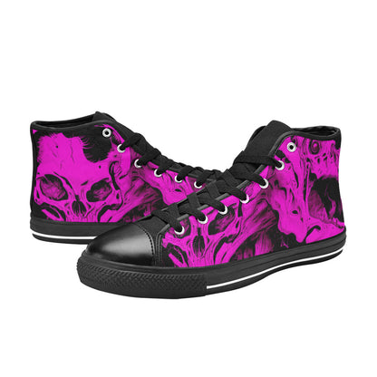 WOMEN'S Cc Horror Art 3 High Top Canvas Dark Academia Sneakers