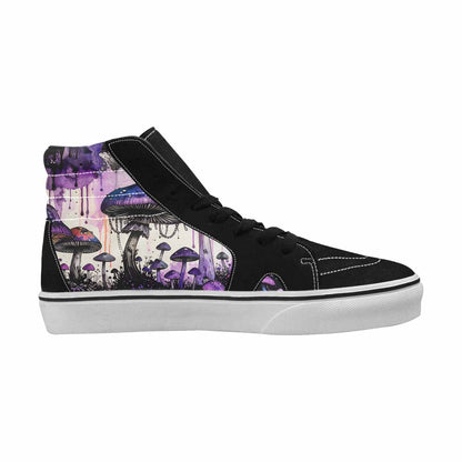 MEN'S Rainbow Drip Mushrooms High Top Canvas Aesthetic Custom Shoes