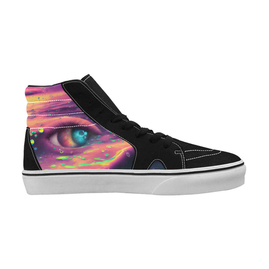 MEN'S Acid Bath Liquid Paint High Top Skateboarding Aesthetic Sneakers