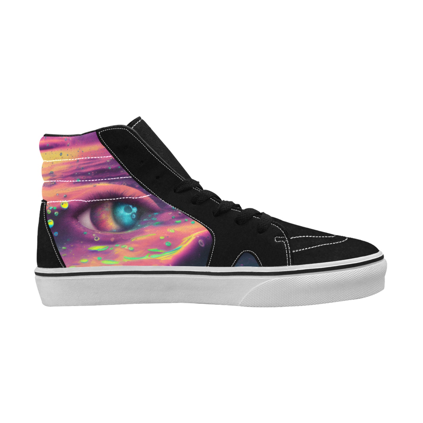 WOMEN'S Acid Bath Liquid Paint High Top Skateboarding Dark Academia Shoes