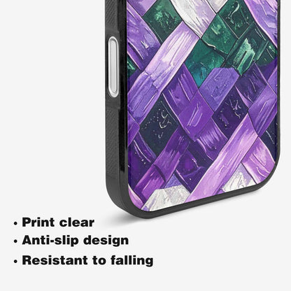 iPhone 16 Plus Case — Genderqueer Flag Color Theme Small Rainbow, Personalized Phone Case