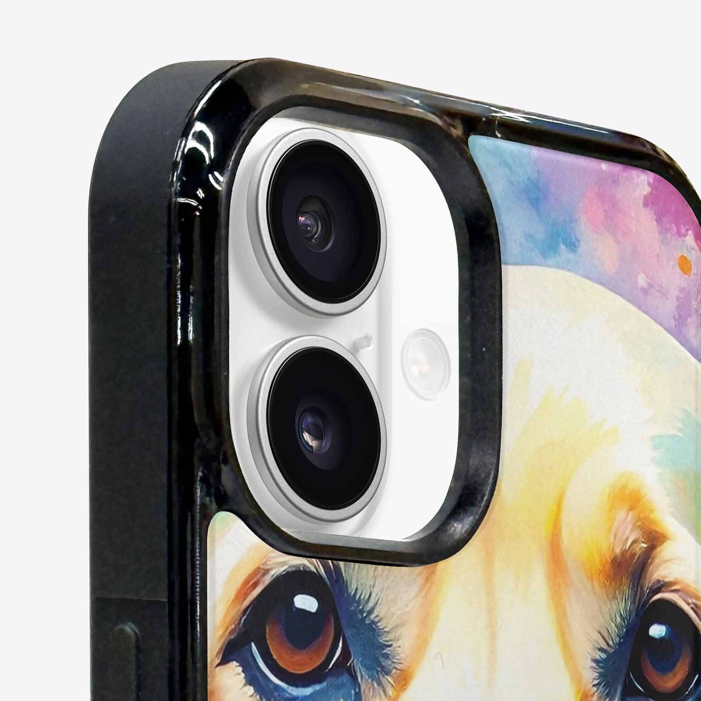 iPhone 16 Plus Case — Golden Retriever Watercolor Art Pattern Personalized, Custom Designed Case Cover