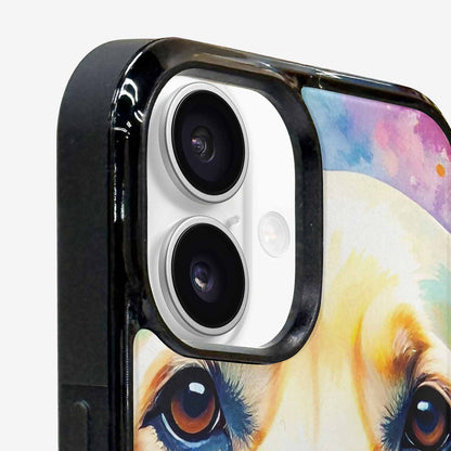 iPhone 16 Plus Case — Golden Retriever Watercolor Art Pattern Personalized, Custom Designed Case Cover